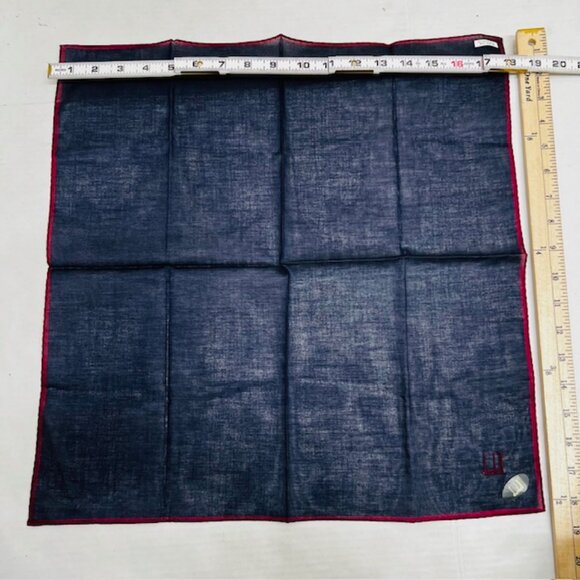 Dunhill  &  Roberta Di Camerino  Mini Scarf/Handkerchief 19" x19" Stripe (Sc21) - Picture 9 of 12